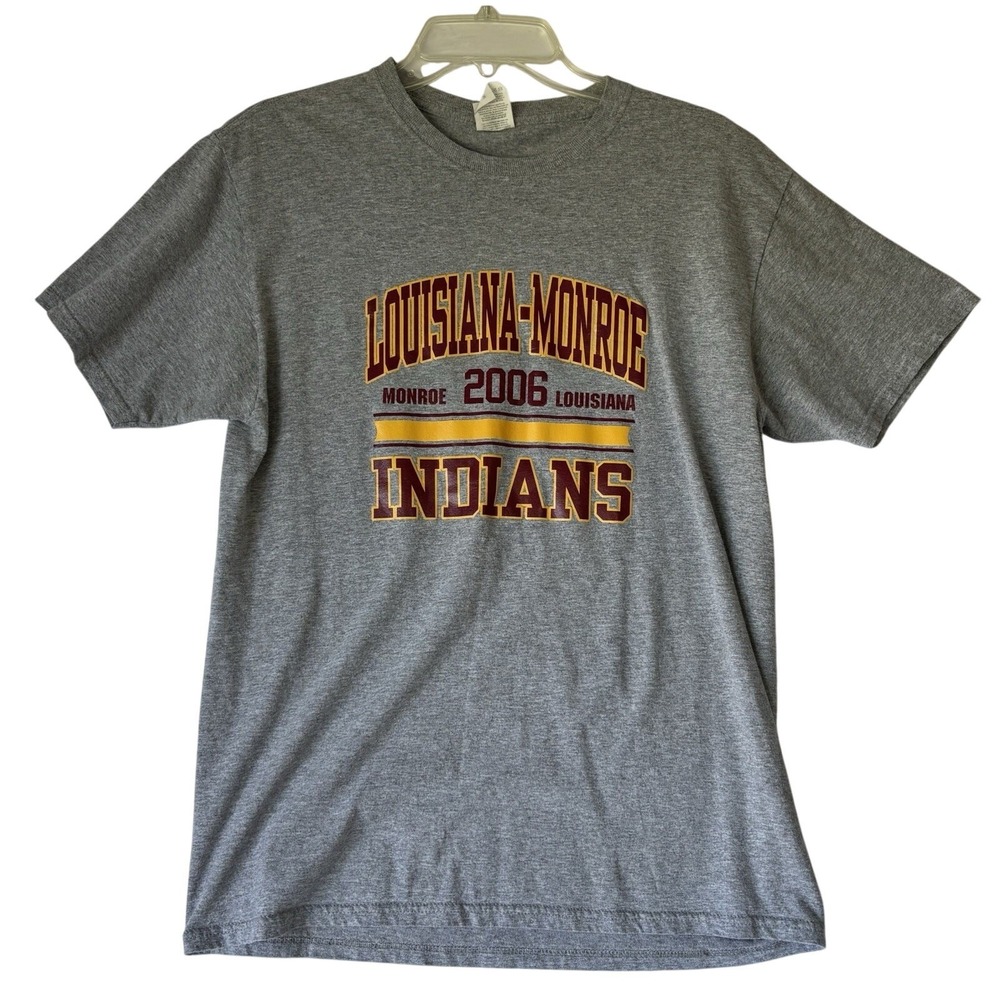 Louisiana-Monroe Indians 2006 T-Shirt Gray‎ Mens Medium ULM